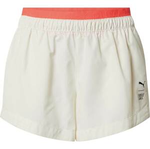 PUMA Sportovní kalhoty oranžová / černá / bílá