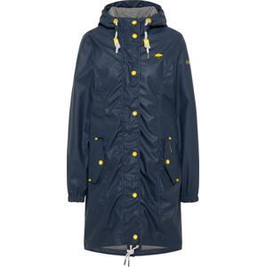 Schmuddelwedda Přechodný kabát marine modrá / žlutá / bílá
