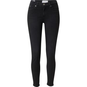 Calvin Klein Jeans Džíny černá / bílá
