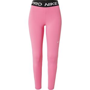 NIKE Sportovní kalhoty pink / černá / bílá