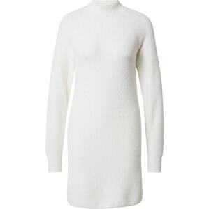 Abercrombie & Fitch Úpletové šaty bílá