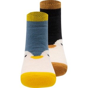 EWERS Ponožky krémová / modrá / žlutá / černá