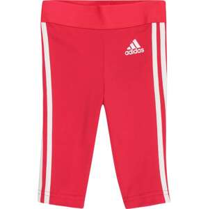 ADIDAS SPORTSWEAR Sportovní kalhoty svítivě růžová / bílá