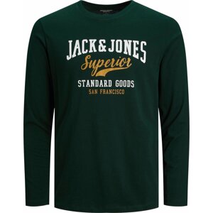 Jack & Jones Junior Tričko žlutá / zelená / bílá