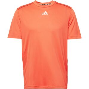 ADIDAS PERFORMANCE Funkční tričko oranžová / černá / bílá