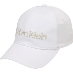 Calvin Klein Čepice zlatá / bílá