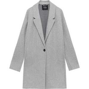 Pull&Bear Přechodný kabát šedý melír