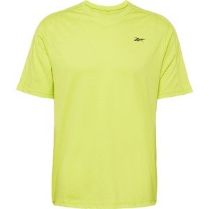 Reebok Sport Funkční tričko limone / černá