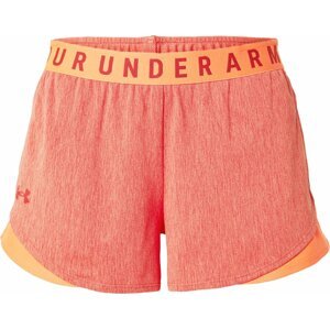 UNDER ARMOUR Sportovní kalhoty 'Play Up' oranžová / červený melír