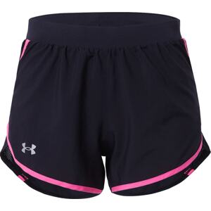 UNDER ARMOUR Sportovní kalhoty 'Fly By 2.0' světle šedá / pink / černá
