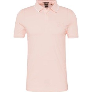BOSS Orange Tričko 'Passertip' růžová / bílá