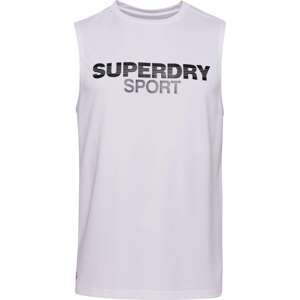 Superdry Funkční tričko šedá / bílá
