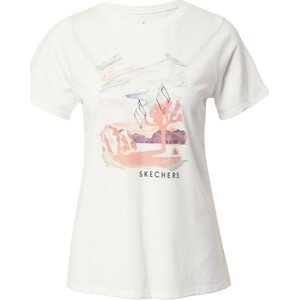 Skechers Performance Funkční tričko korálová / bílá