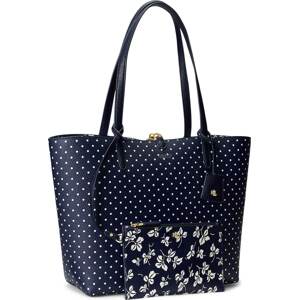 Lauren Ralph Lauren Nákupní taška námořnická modř / bílá