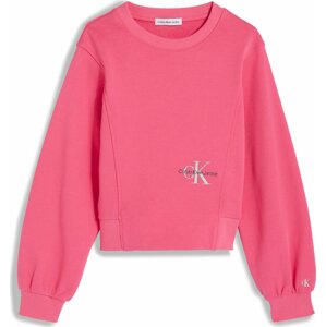 Calvin Klein Jeans Mikina růžová / černá / bílá
