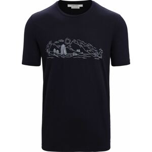 ICEBREAKER Funkční tričko námořnická modř / bílá