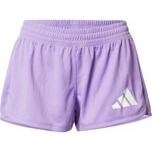 ADIDAS PERFORMANCE Sportovní kalhoty fialová / bílá