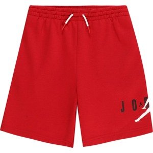 Jordan Sportovní kalhoty ohnivá červená / černá / bílá