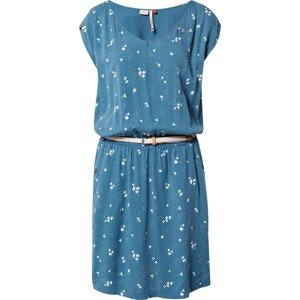 Ragwear Letní šaty 'CAROLINA' kouřově modrá / bílá