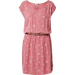 Ragwear Letní šaty 'CAROLINA' růžová / bílá