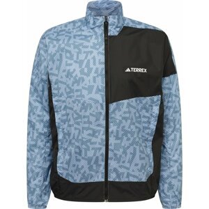 ADIDAS TERREX Sportovní bunda 'Trail' modrá / kouřově modrá / černá / bílá