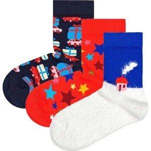 Happy Socks Ponožky modrá / žlutá / zelená / červená / bílá