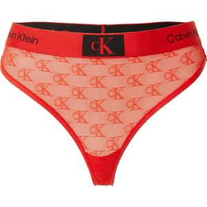 Calvin Klein Underwear Tanga červená / černá
