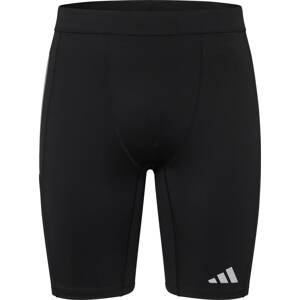 ADIDAS PERFORMANCE Sportovní kalhoty světle šedá / černá / bílá