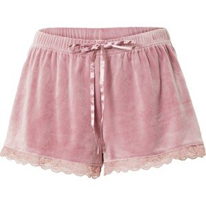 Hunkemöller Pyžamové kalhoty růžová