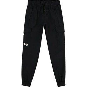 UNDER ARMOUR Sportovní kalhoty 'Pennant' černá / bílá