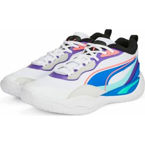 PUMA Sportovní boty 'Playmaker Pro' modrá / fialová / světle růžová / bílá