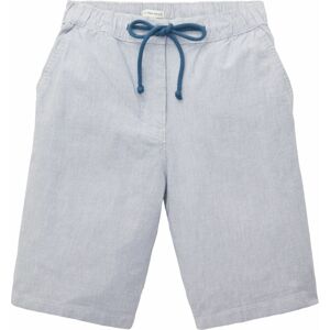 TOM TAILOR Chino kalhoty modrá / bílá