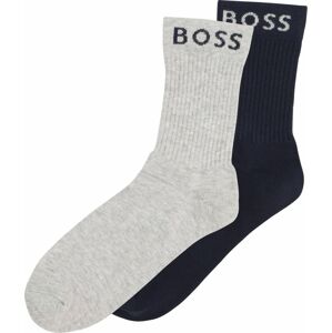 BOSS Kidswear Ponožky marine modrá / šedý melír