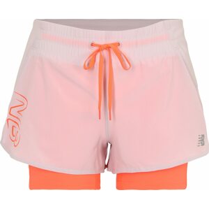 new balance Sportovní kalhoty oranžová / světle růžová