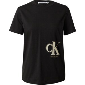 Calvin Klein Jeans Tričko režná / černá