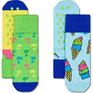 Happy Socks Ponožky světlemodrá / světle zelená / mix barev