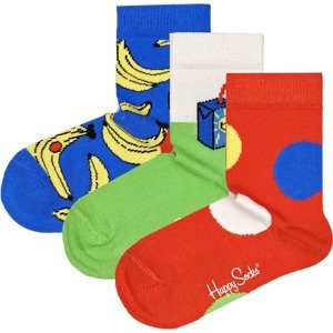 Happy Socks Ponožky modrá / limetková / červená / bílá