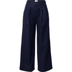 GAP Kalhoty se sklady v pase námořnická modř