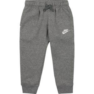 Nike Sportswear Kalhoty 'Club' šedý melír