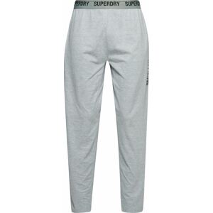 Superdry Pyžamové kalhoty šedá / černá