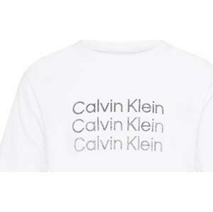 Calvin Klein Sport Funkční tričko šedá / bílá