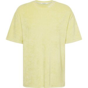 Calvin Klein Jeans Tričko žlutá / bílá