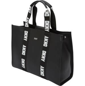 DKNY Nákupní taška 'CASSIE' černá / bílá