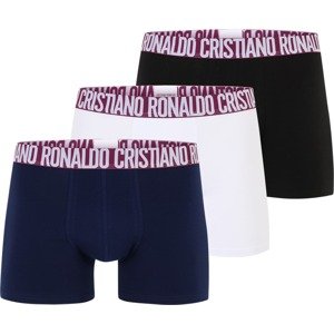 CR7 - Cristiano Ronaldo Boxerky noční modrá / červenofialová / černá / bílá