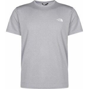 THE NORTH FACE Funkční tričko 'Reaxion' světle šedá / bílá