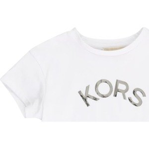 Michael Kors Kids Tričko stříbrná / bílá