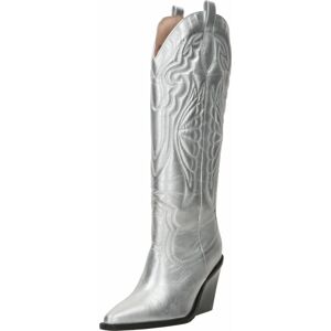 BRONX Kovbojské boty 'New-Kole' stříbrně šedá