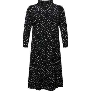 Dorothy Perkins Curve Košilové šaty černá / bílá
