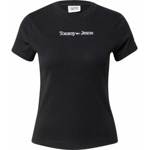 Tommy Jeans Tričko 'Baby' námořnická modř / červená / černá / bílá