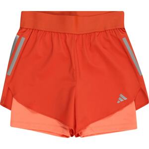 ADIDAS SPORTSWEAR Sportovní kalhoty šedá / korálová / rezavě červená